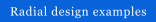Radial design examples