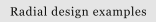 Radial design examples