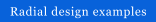 Radial design examples